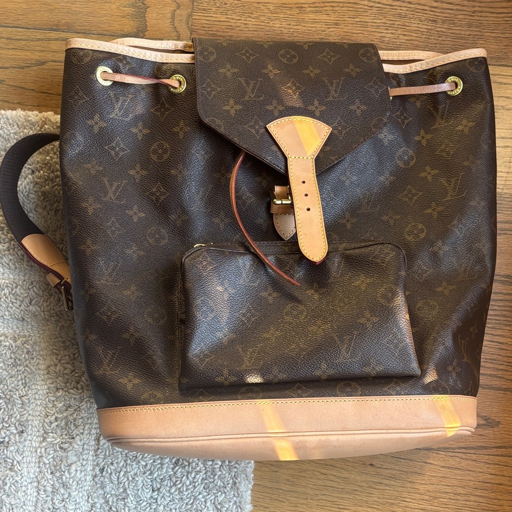 Louis Vuitton Brown and Tan Monogram Tote
